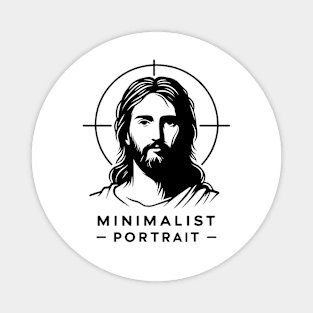 Minimalist Portrait, Jesus Magnet